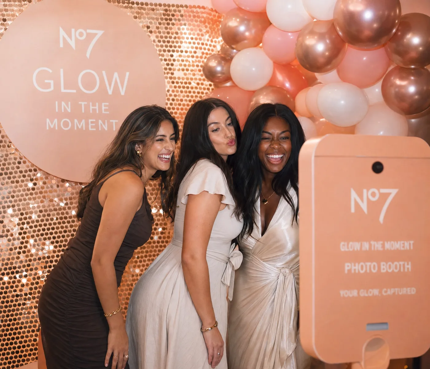 No7 Glow in the Moment beauty brand activation event
